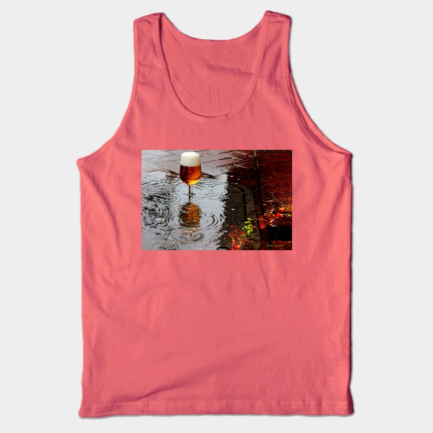 Sidewalk Beer Tank Top by BadHabitsLounge